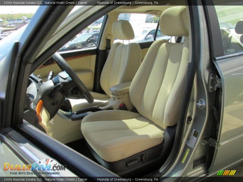 2009 Hyundai Sonata GLS Natural Khaki Green / Camel Photo #10