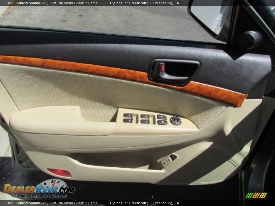 2009 Hyundai Sonata GLS Natural Khaki Green / Camel Photo #12