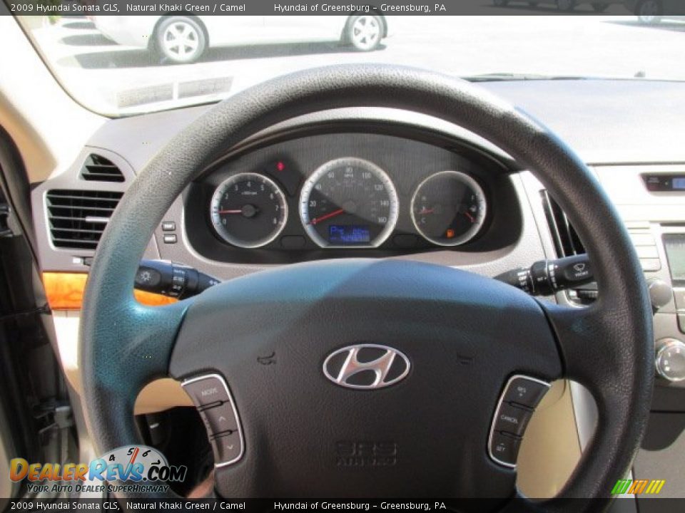 2009 Hyundai Sonata GLS Natural Khaki Green / Camel Photo #20