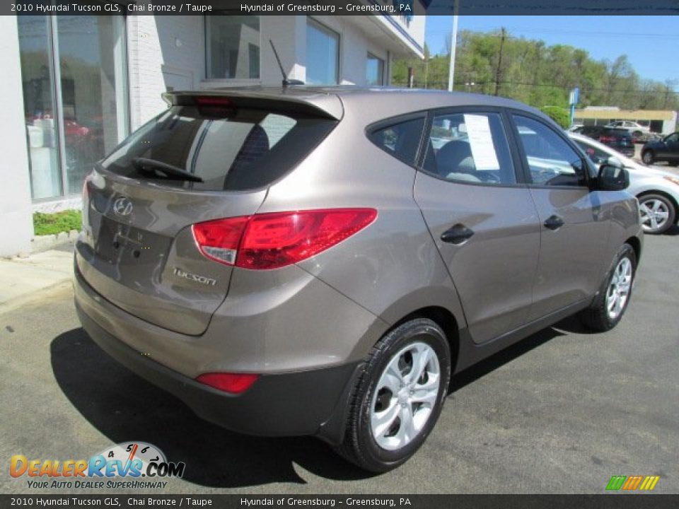 2010 Hyundai Tucson GLS Chai Bronze / Taupe Photo #9