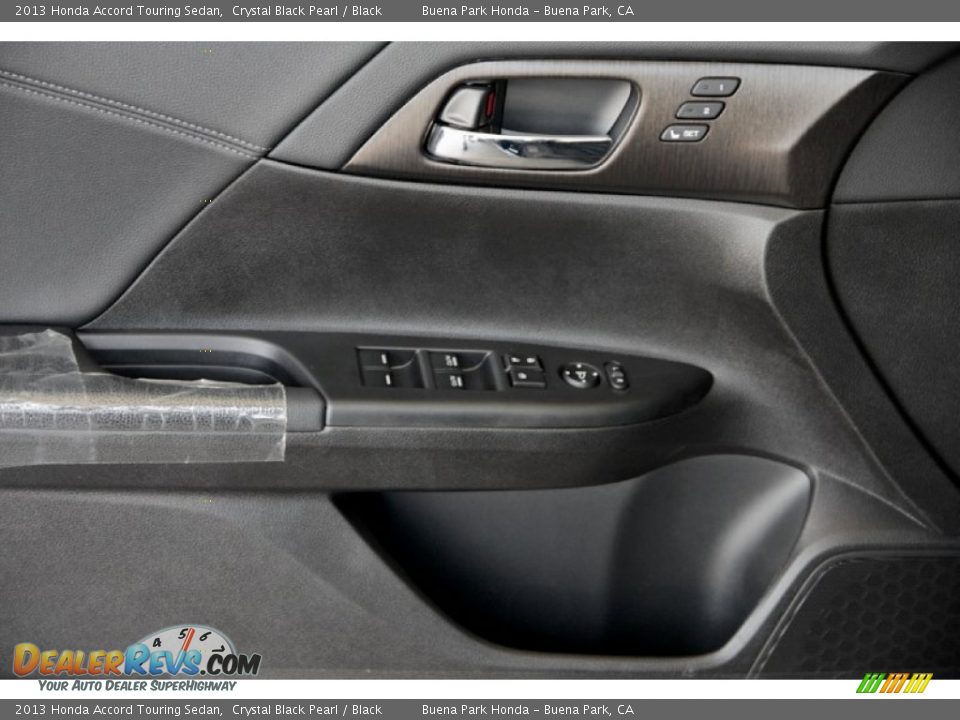 2013 Honda Accord Touring Sedan Crystal Black Pearl / Black Photo #14