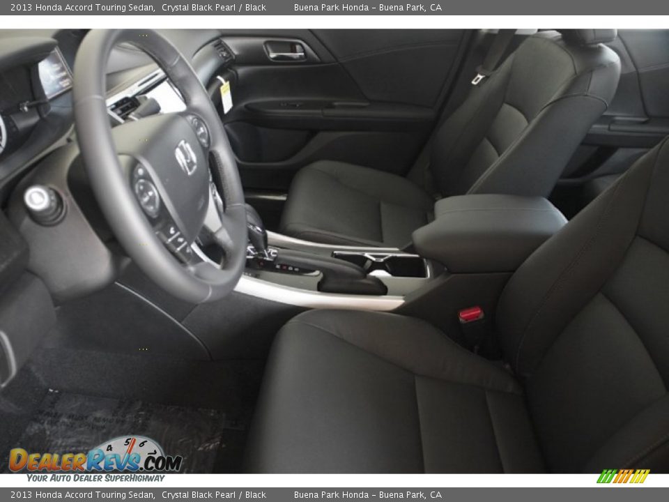 2013 Honda Accord Touring Sedan Crystal Black Pearl / Black Photo #15