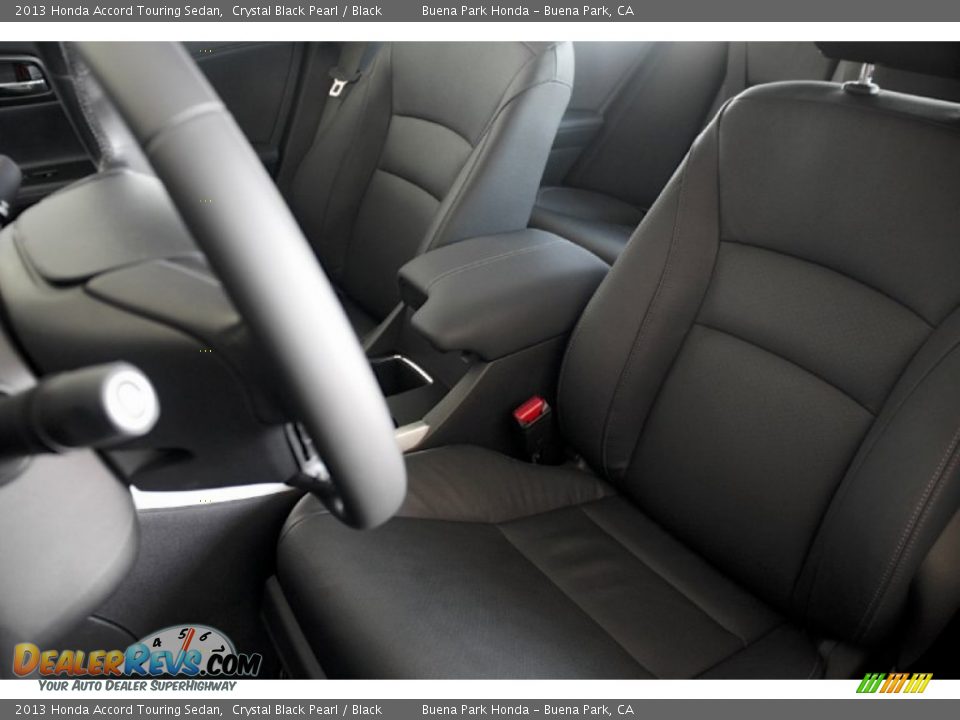 2013 Honda Accord Touring Sedan Crystal Black Pearl / Black Photo #16