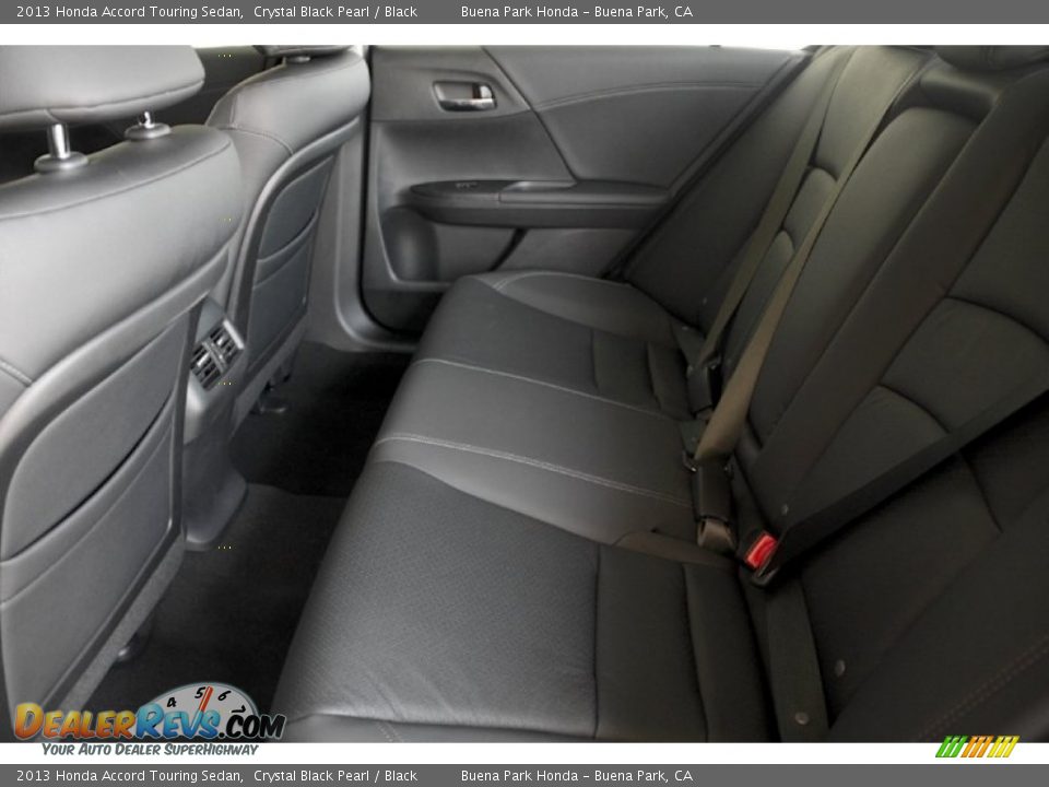 2013 Honda Accord Touring Sedan Crystal Black Pearl / Black Photo #17