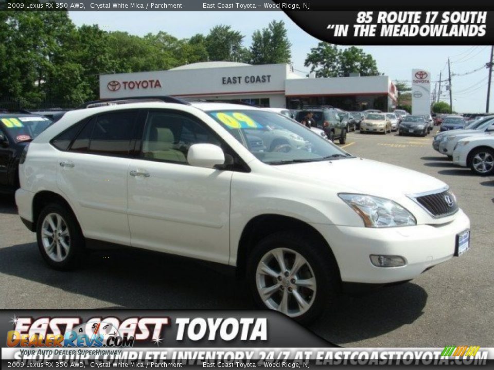 2009 Lexus RX 350 AWD Crystal White Mica / Parchment Photo #1