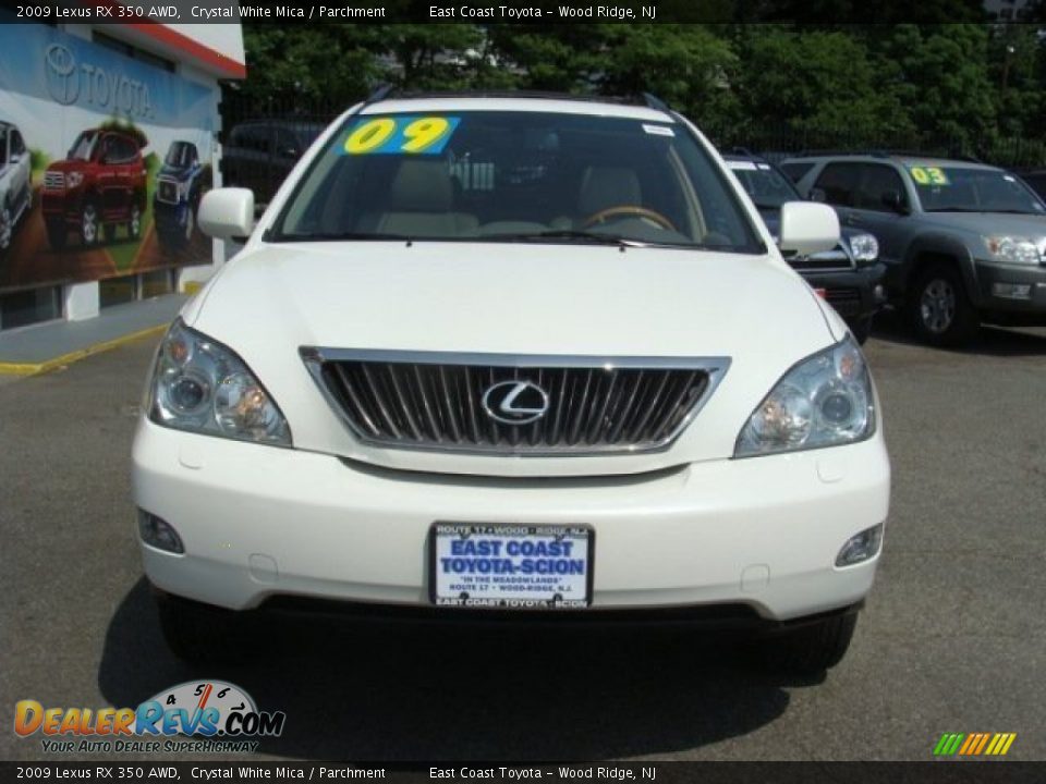 2009 Lexus RX 350 AWD Crystal White Mica / Parchment Photo #2