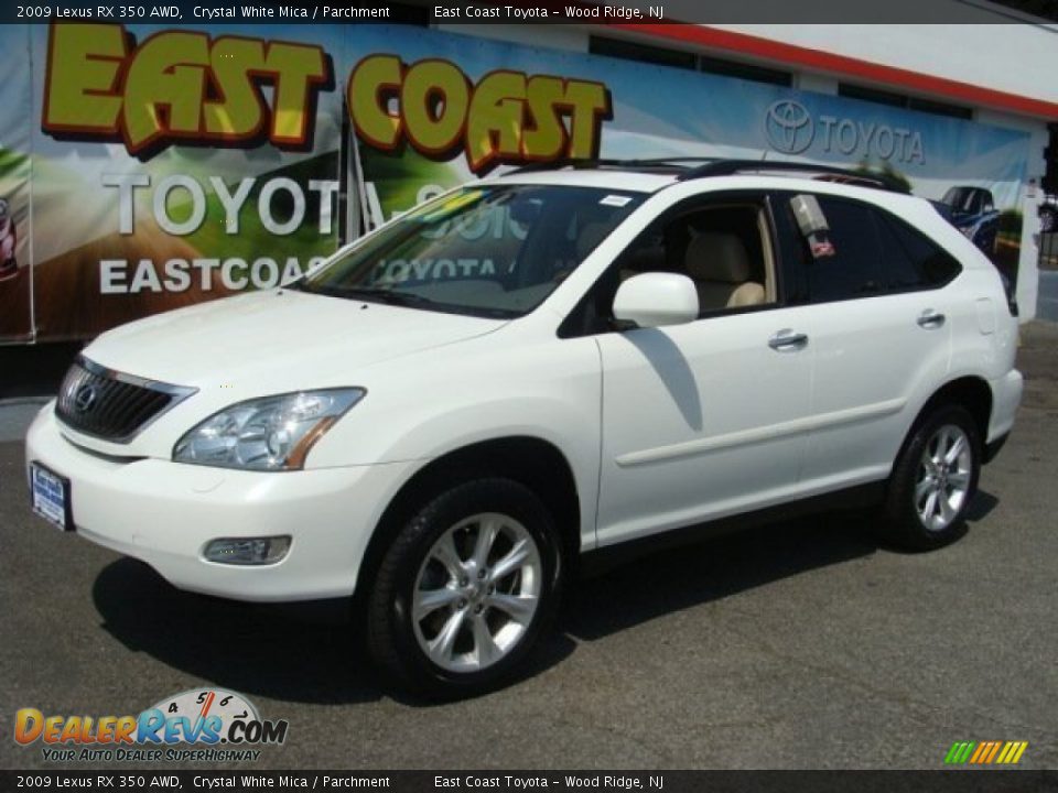 2009 Lexus RX 350 AWD Crystal White Mica / Parchment Photo #3
