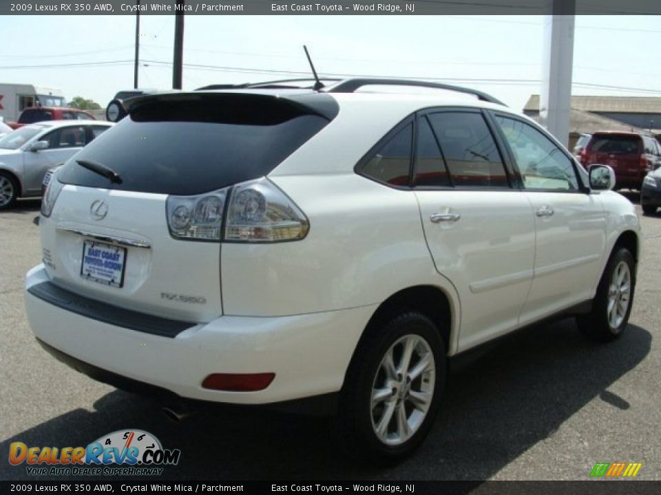 2009 Lexus RX 350 AWD Crystal White Mica / Parchment Photo #4