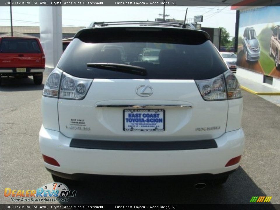 2009 Lexus RX 350 AWD Crystal White Mica / Parchment Photo #5