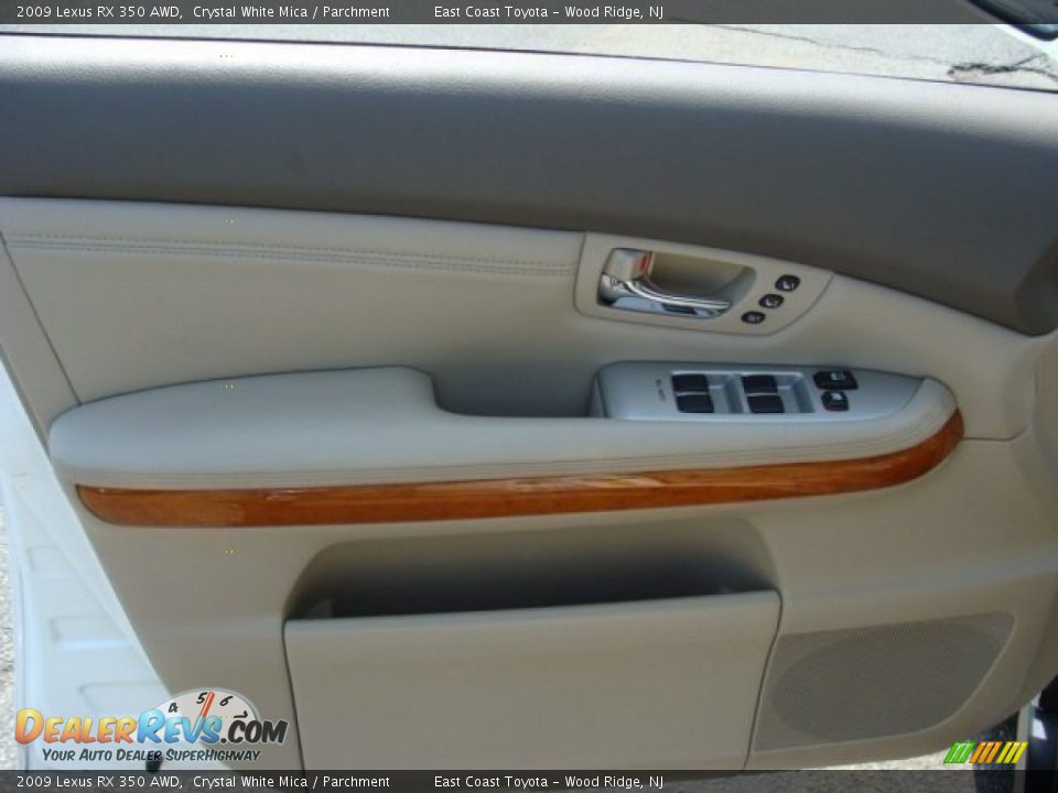 2009 Lexus RX 350 AWD Crystal White Mica / Parchment Photo #6