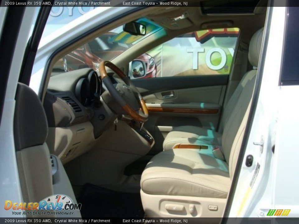 2009 Lexus RX 350 AWD Crystal White Mica / Parchment Photo #7