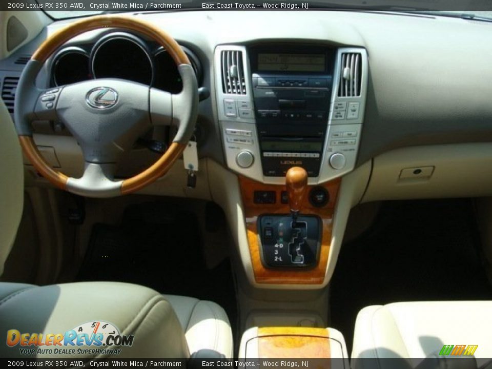 2009 Lexus RX 350 AWD Crystal White Mica / Parchment Photo #9