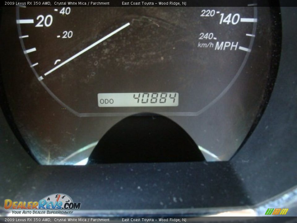2009 Lexus RX 350 AWD Crystal White Mica / Parchment Photo #10