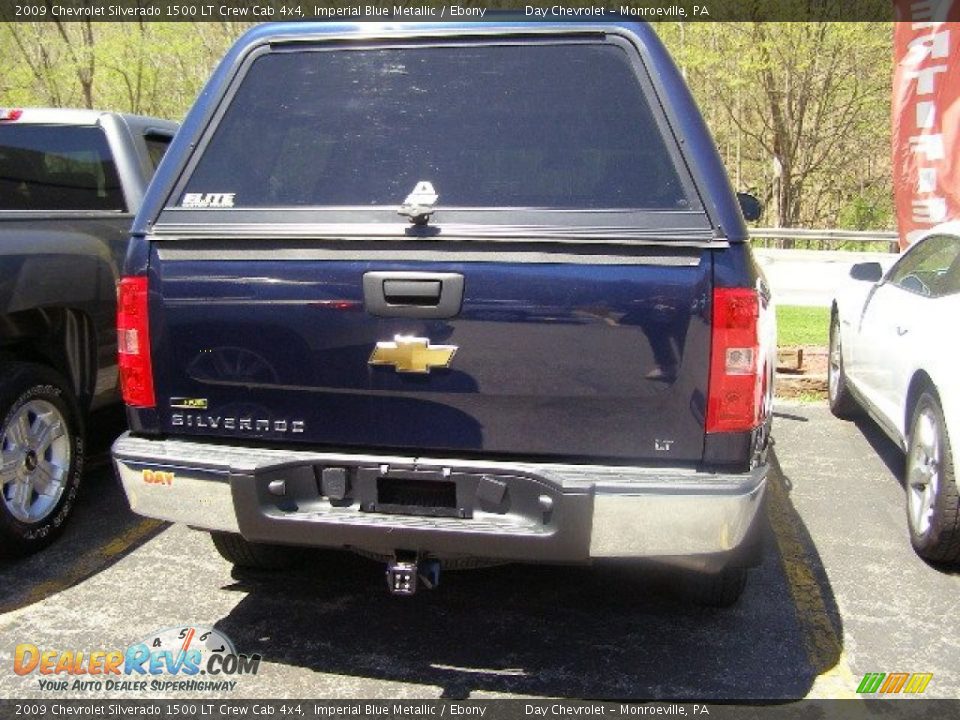 2009 Chevrolet Silverado 1500 LT Crew Cab 4x4 Imperial Blue Metallic / Ebony Photo #4