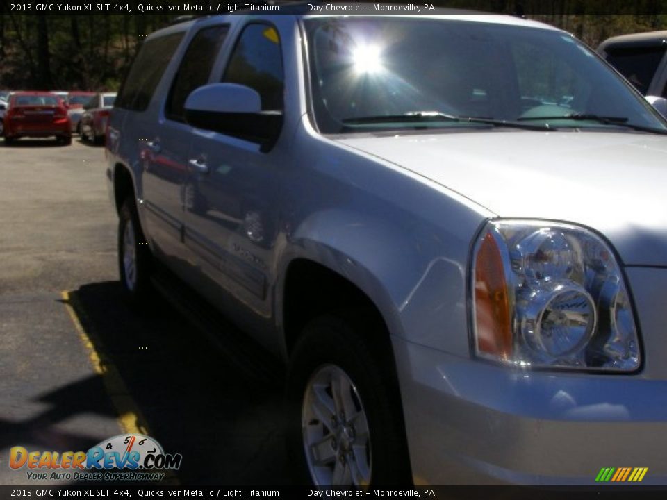 2013 GMC Yukon XL SLT 4x4 Quicksilver Metallic / Light Titanium Photo #3
