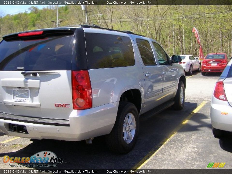 2013 GMC Yukon XL SLT 4x4 Quicksilver Metallic / Light Titanium Photo #9