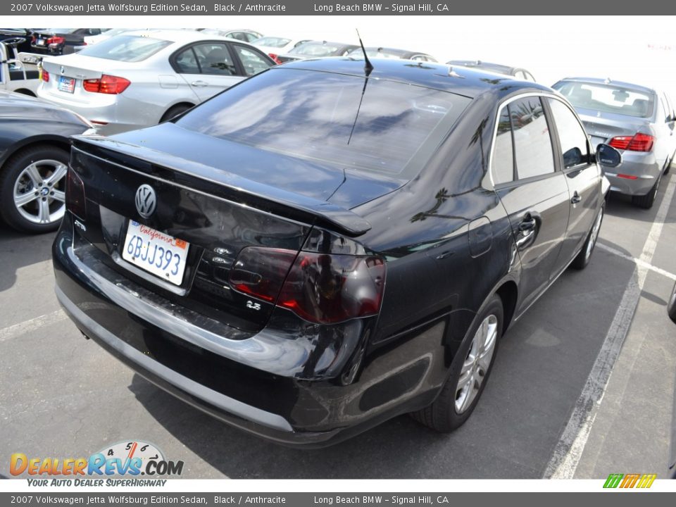 2007 Volkswagen Jetta Wolfsburg Edition Sedan Black / Anthracite Photo #3