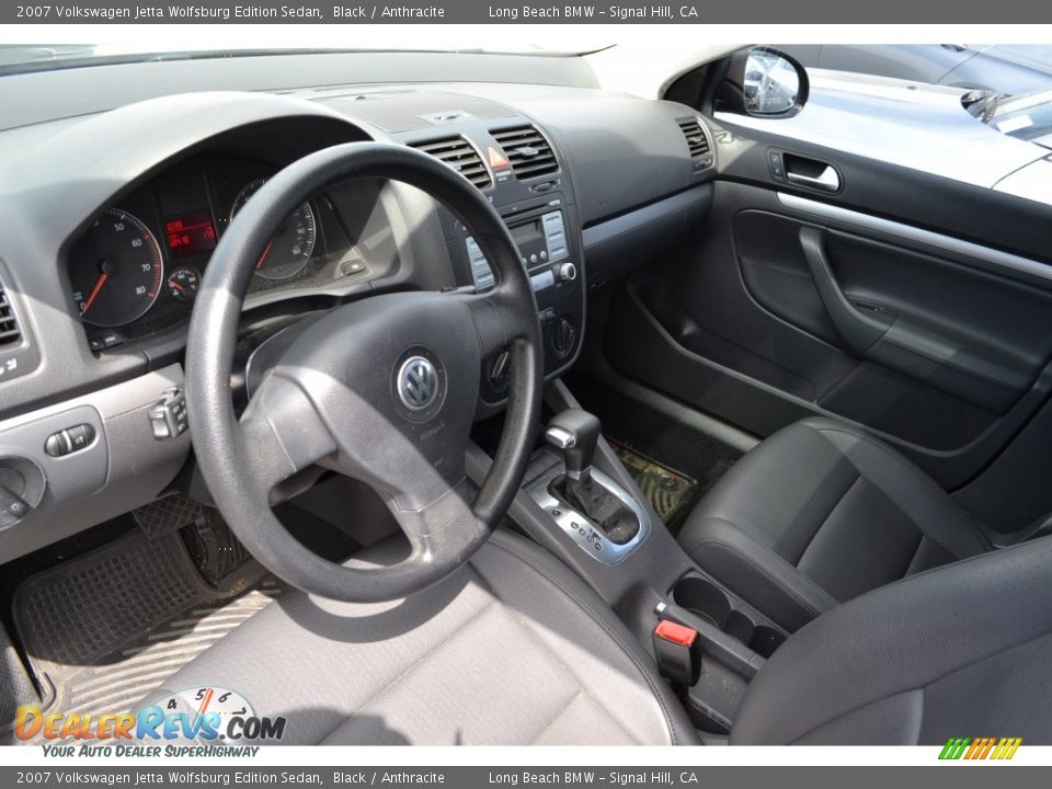2007 Volkswagen Jetta Wolfsburg Edition Sedan Black / Anthracite Photo #4