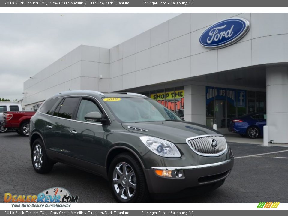 2010 Buick Enclave CXL Gray Green Metallic / Titanium/Dark Titanium Photo #1