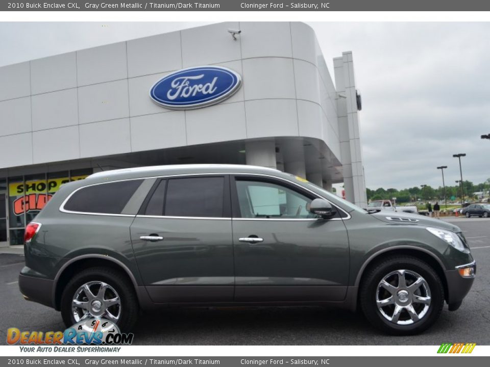 2010 Buick Enclave CXL Gray Green Metallic / Titanium/Dark Titanium Photo #2
