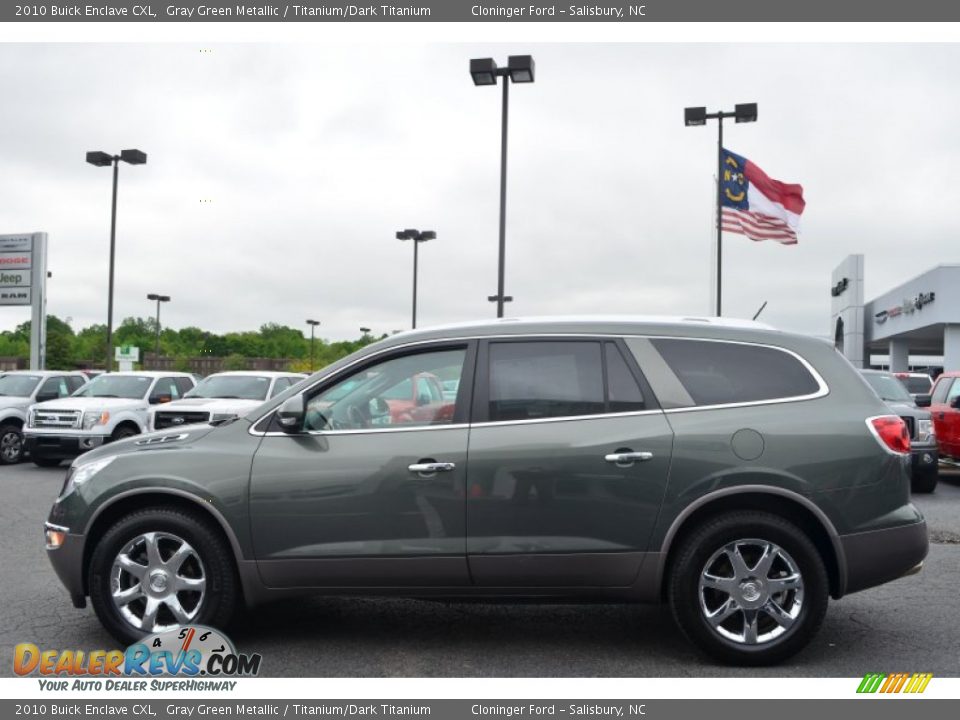 2010 Buick Enclave CXL Gray Green Metallic / Titanium/Dark Titanium Photo #5