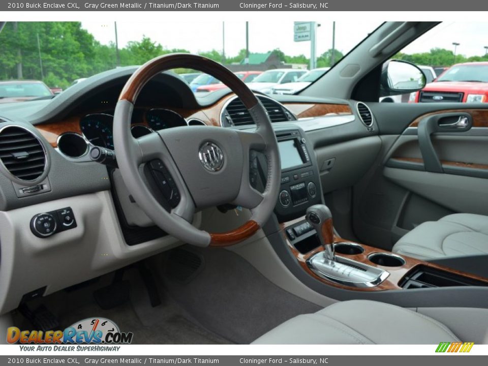 2010 Buick Enclave CXL Gray Green Metallic / Titanium/Dark Titanium Photo #11