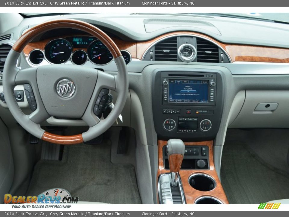 2010 Buick Enclave CXL Gray Green Metallic / Titanium/Dark Titanium Photo #24