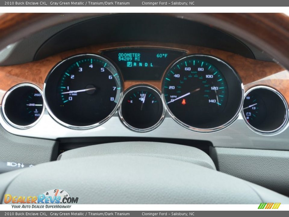 2010 Buick Enclave CXL Gray Green Metallic / Titanium/Dark Titanium Photo #31