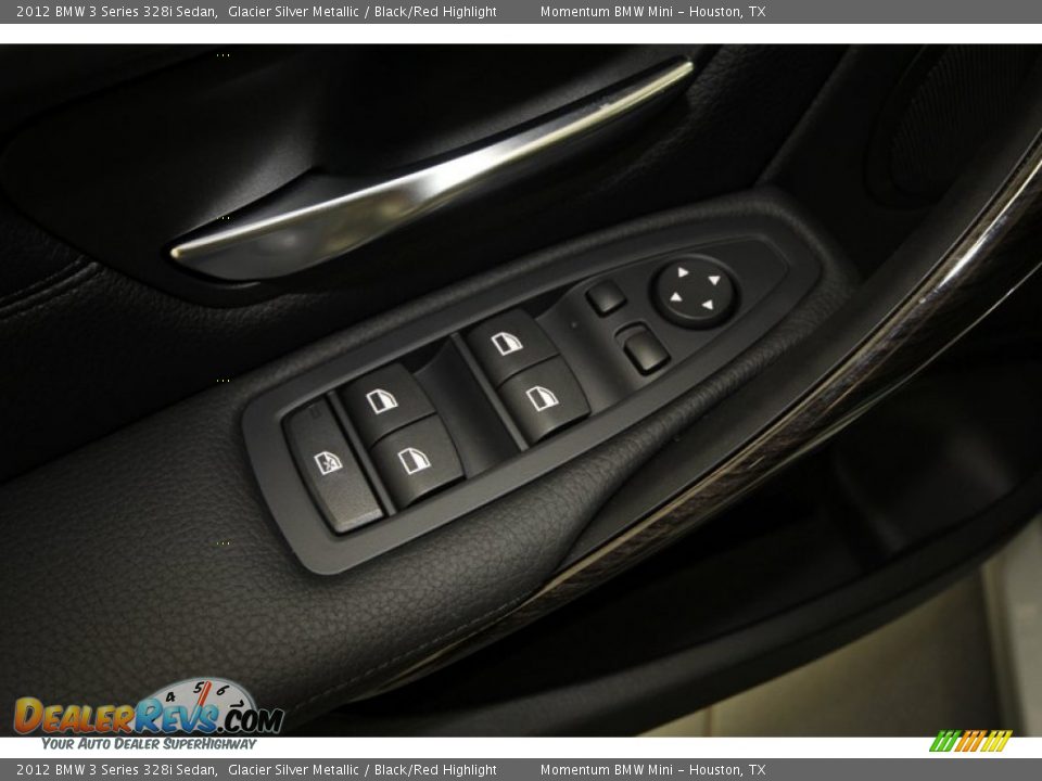2012 BMW 3 Series 328i Sedan Glacier Silver Metallic / Black/Red Highlight Photo #14