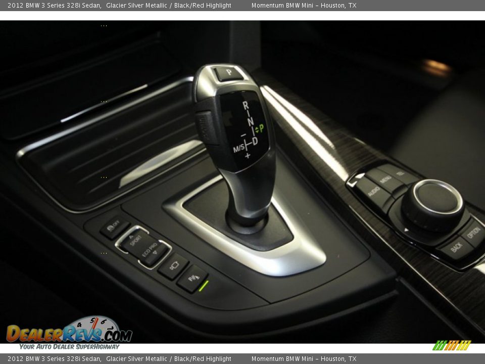 2012 BMW 3 Series 328i Sedan Glacier Silver Metallic / Black/Red Highlight Photo #17