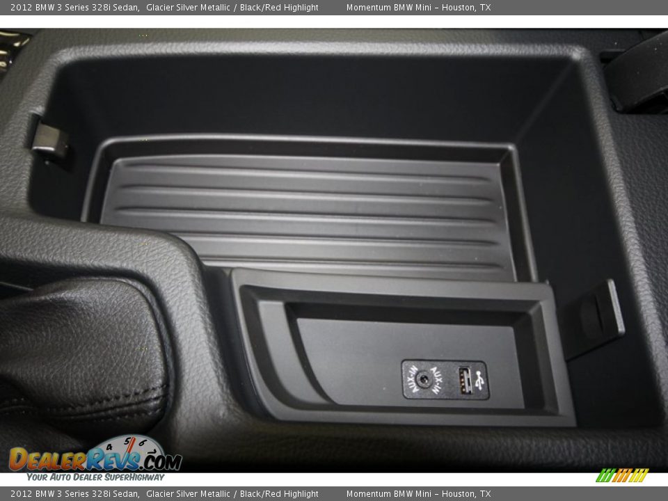 2012 BMW 3 Series 328i Sedan Glacier Silver Metallic / Black/Red Highlight Photo #19