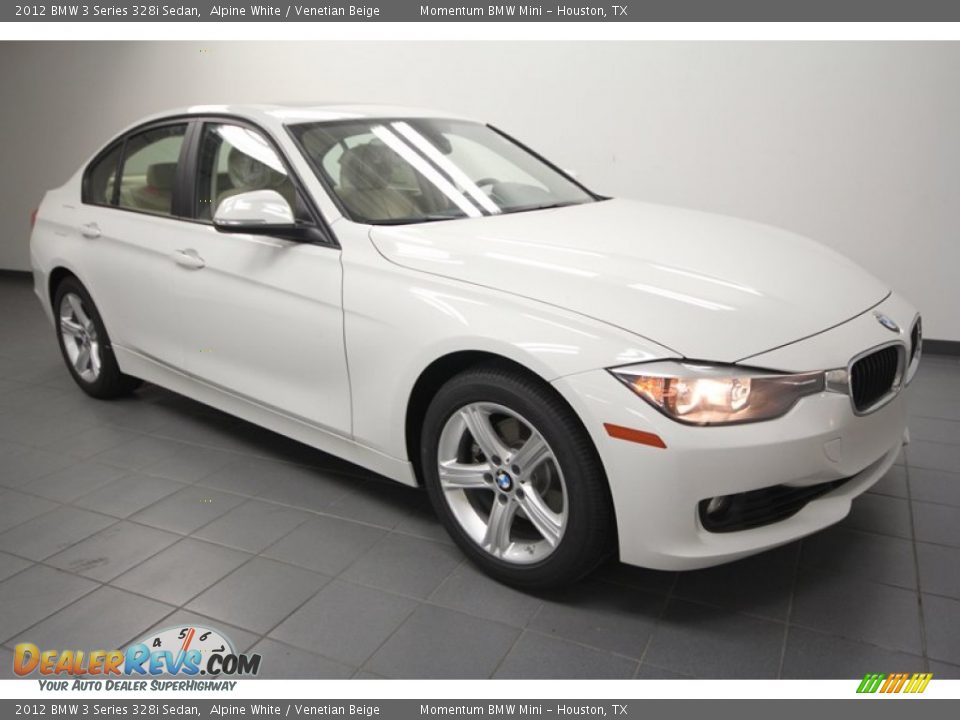 2012 BMW 3 Series 328i Sedan Alpine White / Venetian Beige Photo #1