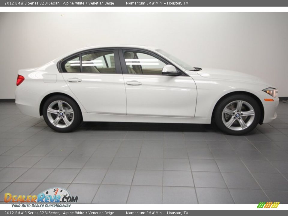 2012 BMW 3 Series 328i Sedan Alpine White / Venetian Beige Photo #2