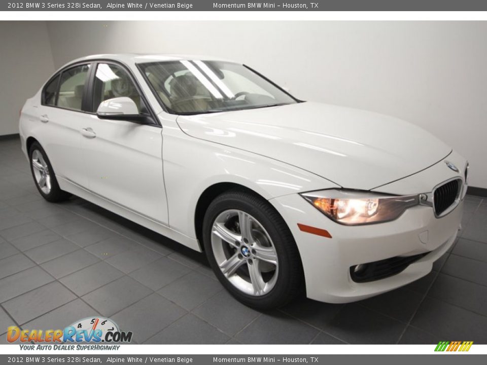 2012 BMW 3 Series 328i Sedan Alpine White / Venetian Beige Photo #6
