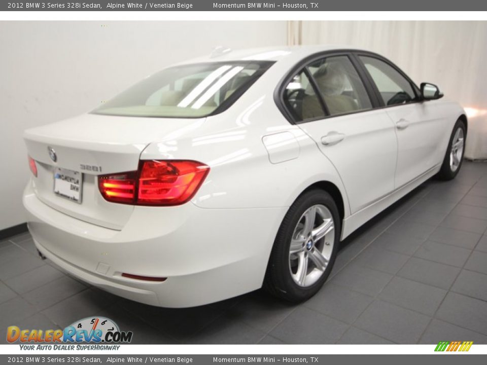 2012 BMW 3 Series 328i Sedan Alpine White / Venetian Beige Photo #8