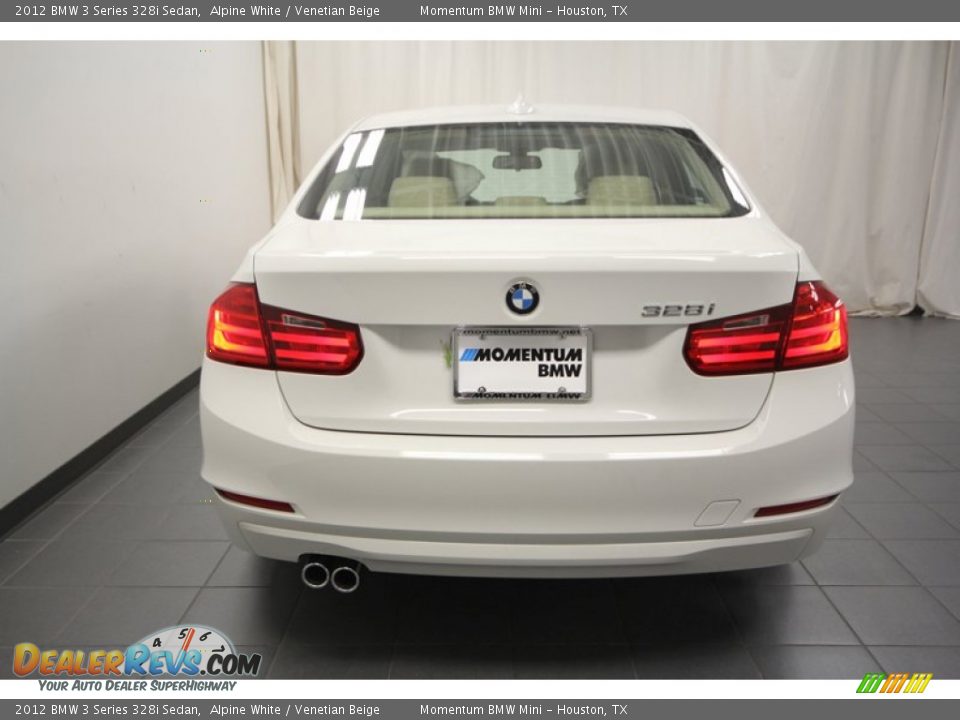 2012 BMW 3 Series 328i Sedan Alpine White / Venetian Beige Photo #9