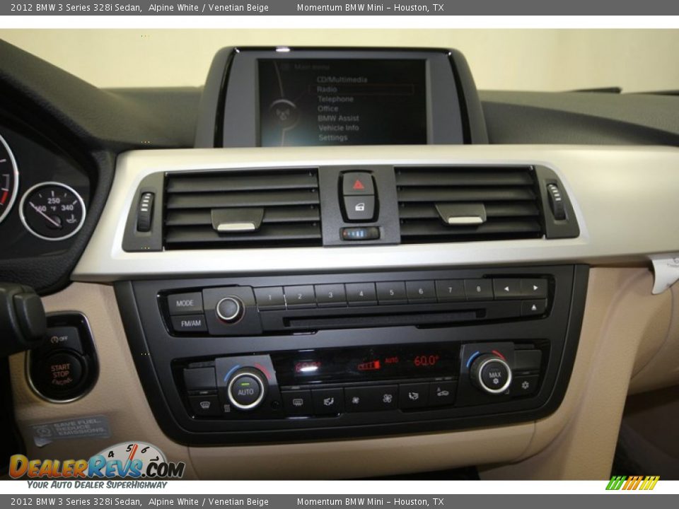 2012 BMW 3 Series 328i Sedan Alpine White / Venetian Beige Photo #16