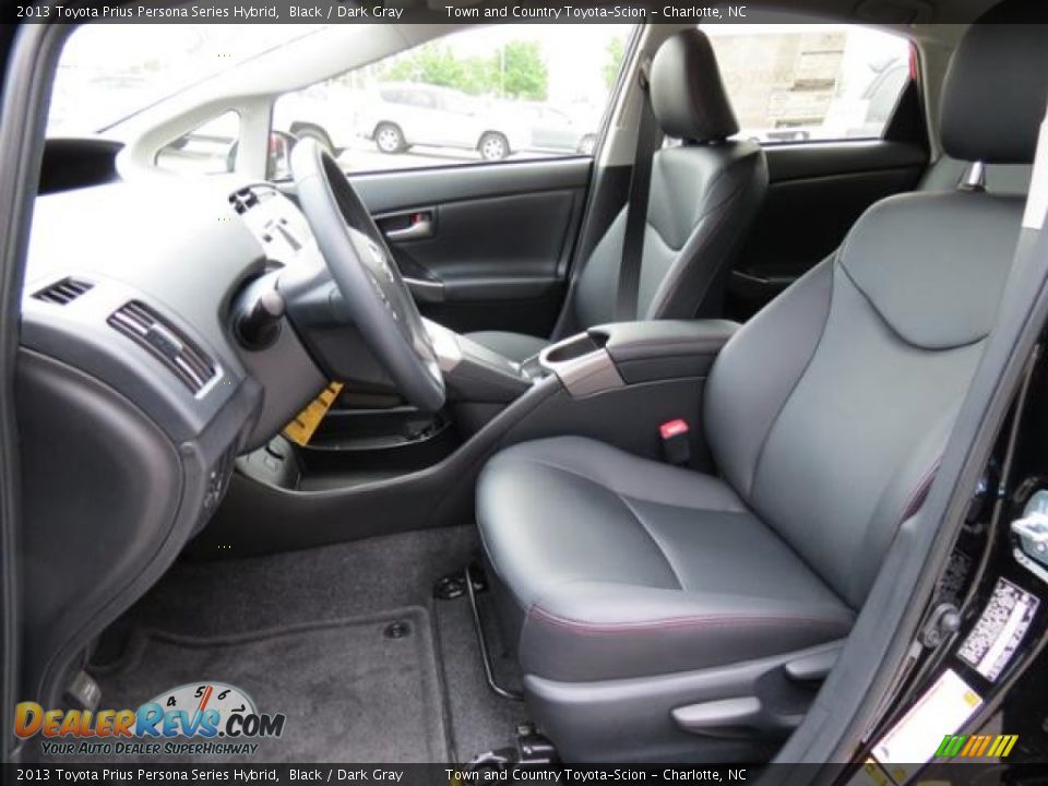 Dark Gray Interior - 2013 Toyota Prius Persona Series Hybrid Photo #8