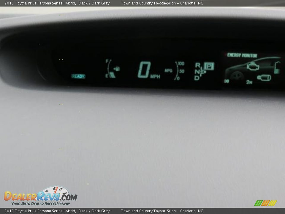 2013 Toyota Prius Persona Series Hybrid Black / Dark Gray Photo #11