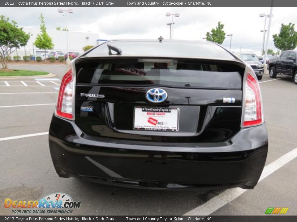 2013 Toyota Prius Persona Series Hybrid Black / Dark Gray Photo #18