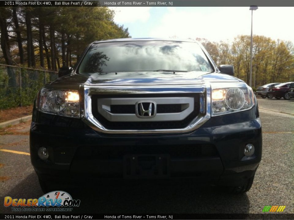 2011 Honda Pilot EX 4WD Bali Blue Pearl / Gray Photo #2