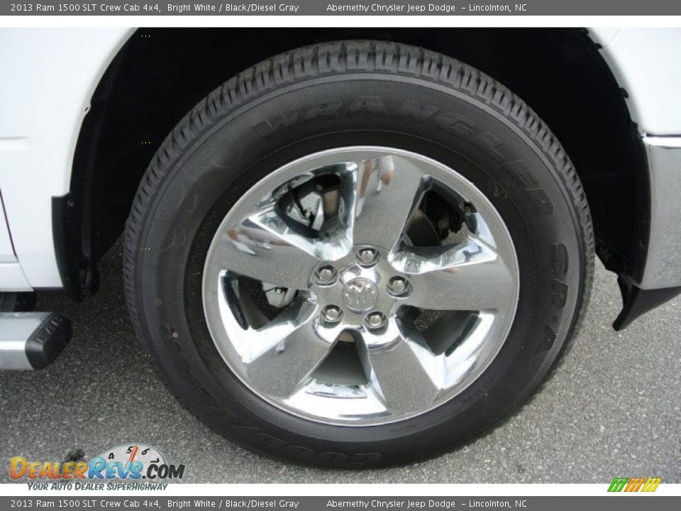 2013 Ram 1500 SLT Crew Cab 4x4 Bright White / Black/Diesel Gray Photo #21