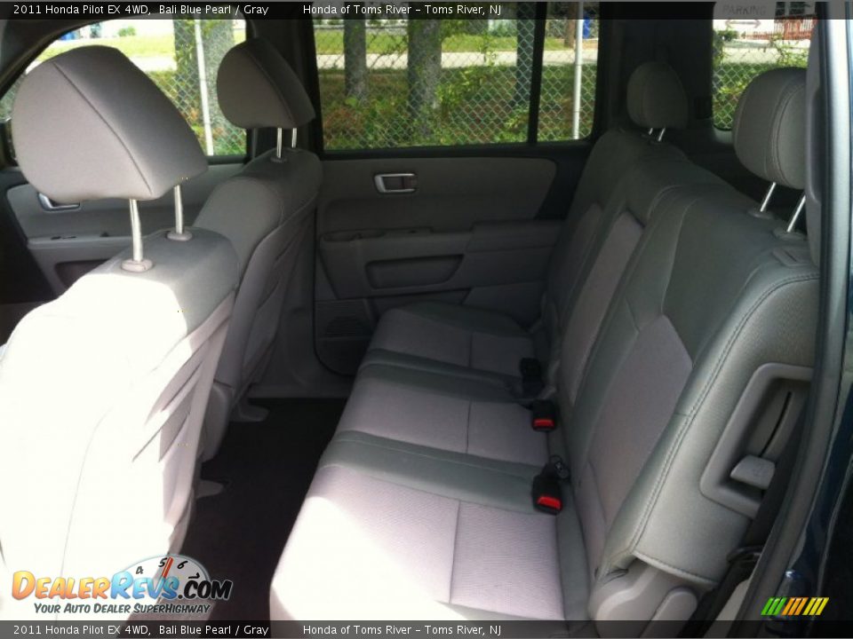 2011 Honda Pilot EX 4WD Bali Blue Pearl / Gray Photo #7