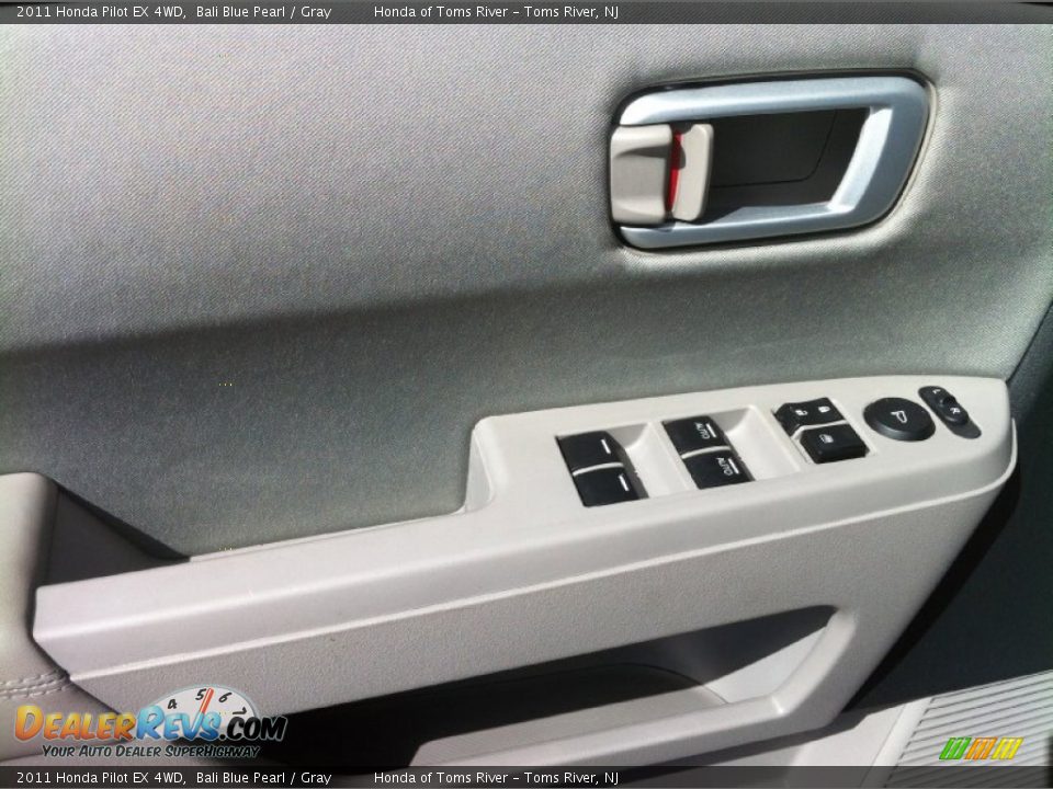 2011 Honda Pilot EX 4WD Bali Blue Pearl / Gray Photo #8
