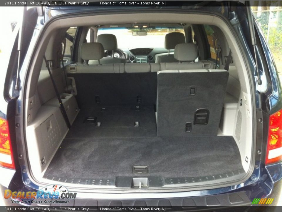 2011 Honda Pilot EX 4WD Bali Blue Pearl / Gray Photo #14