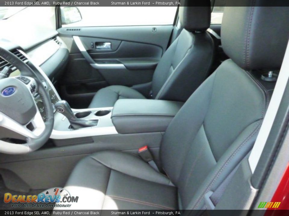 2013 Ford Edge SEL AWD Ruby Red / Charcoal Black Photo #8
