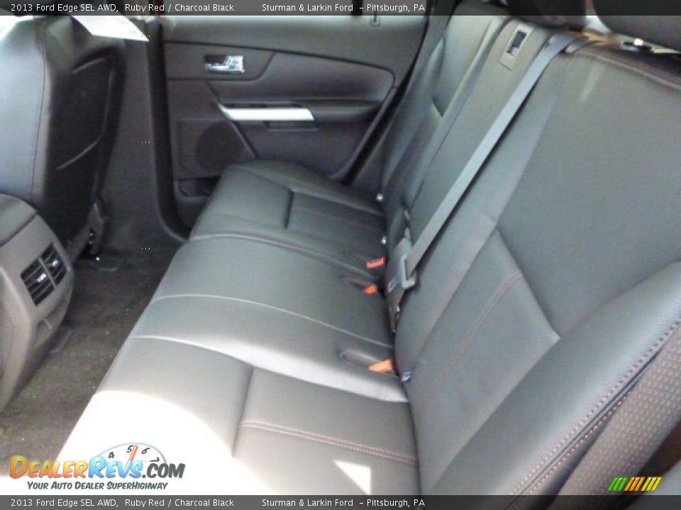 2013 Ford Edge SEL AWD Ruby Red / Charcoal Black Photo #9