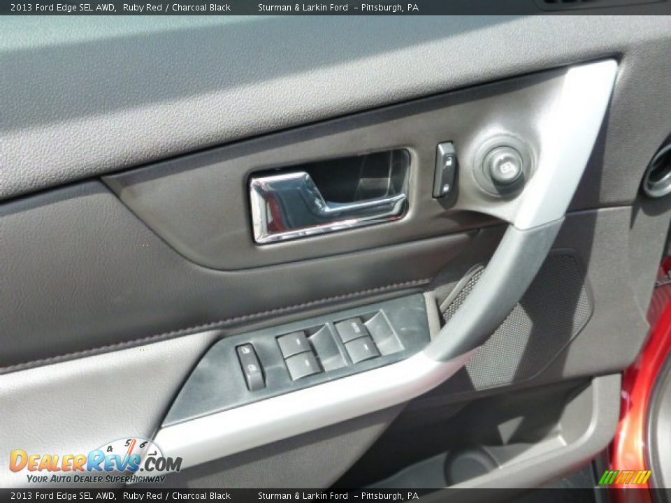 2013 Ford Edge SEL AWD Ruby Red / Charcoal Black Photo #11