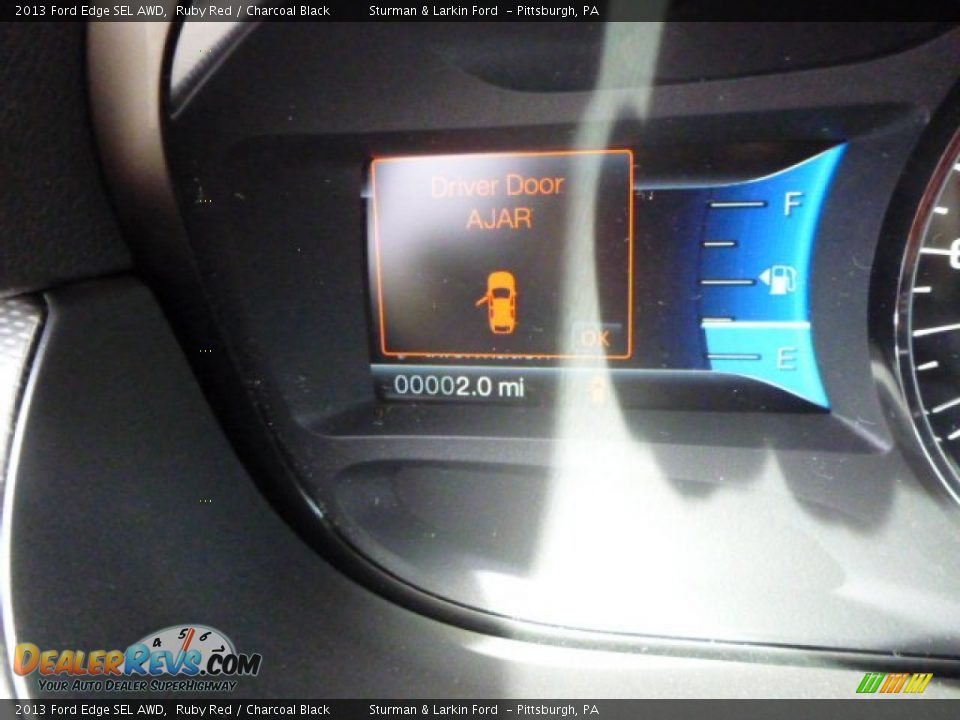 2013 Ford Edge SEL AWD Ruby Red / Charcoal Black Photo #15