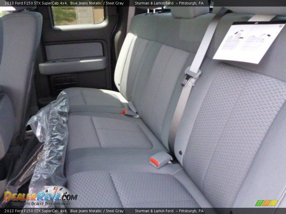 2013 Ford F150 STX SuperCab 4x4 Blue Jeans Metallic / Steel Gray Photo #9